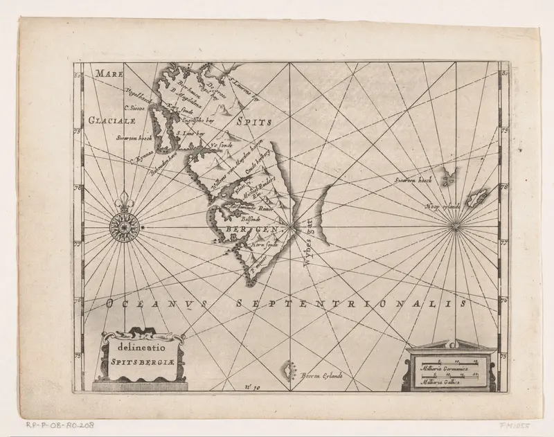 Kaart van Spitsbergen, 1596 Wall Art by anonymous - High-Resolution Digital Print
