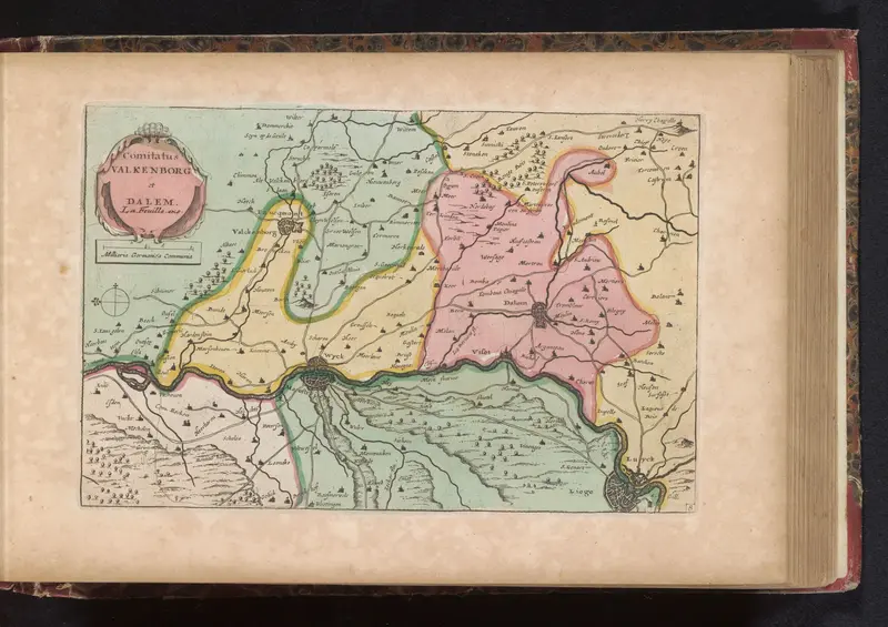 Kaart van Valkenburg en Dalhem Wall Art by anonymous - High-Resolution Digital Print