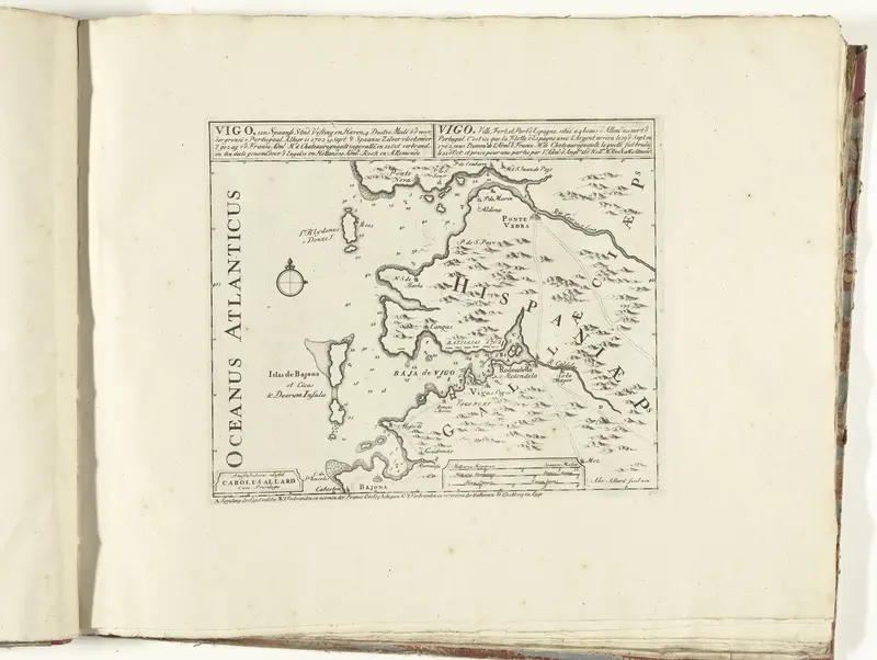 Kaart van Vigo, ca. 1701-1713 Wall Art by Pieter van der Aa (I) - High-Resolution Digital Print