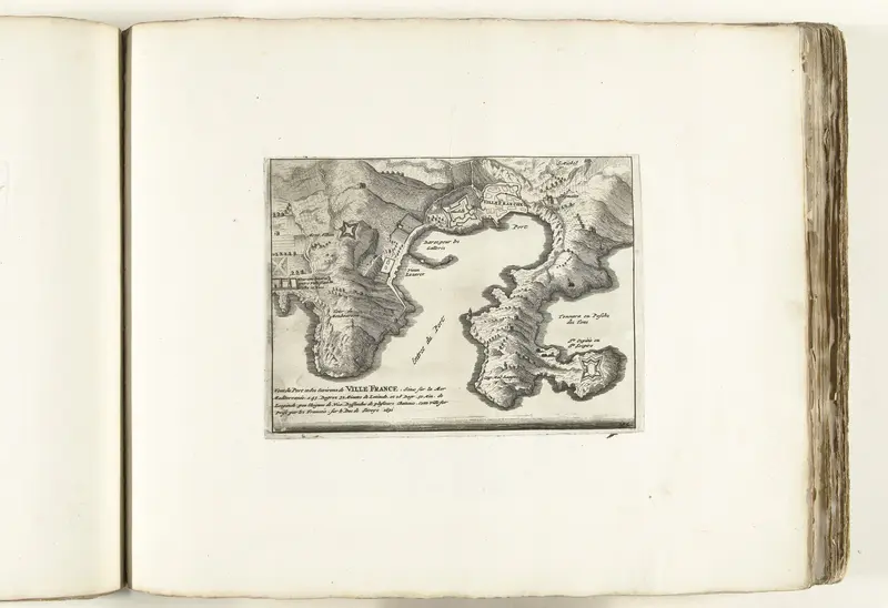 Kaart van Villefranche-sur-Mer en omgeving, ca. 1702 Wall Art by Pieter Mortier (I) - High-Resolution Digital Print
