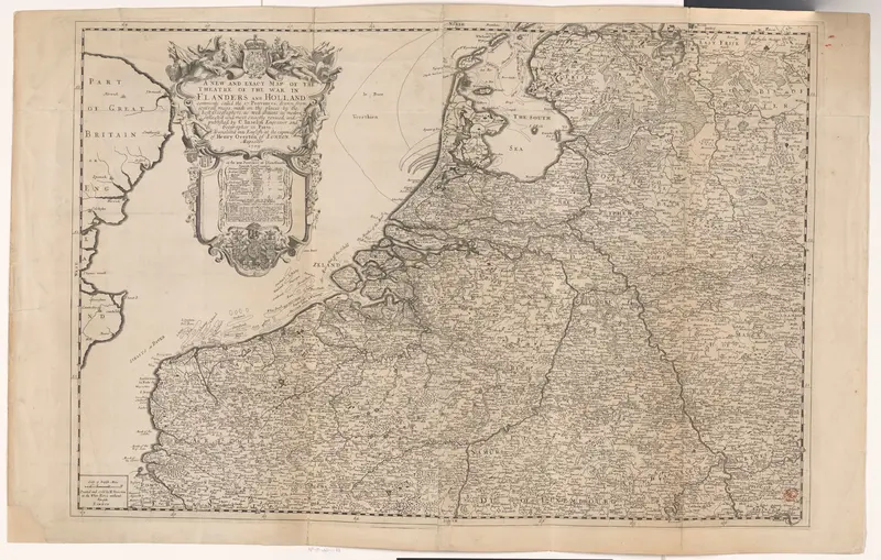 Kaart van Vlaanderen en Holland Wall Art by Unknown - High-Resolution Digital Print