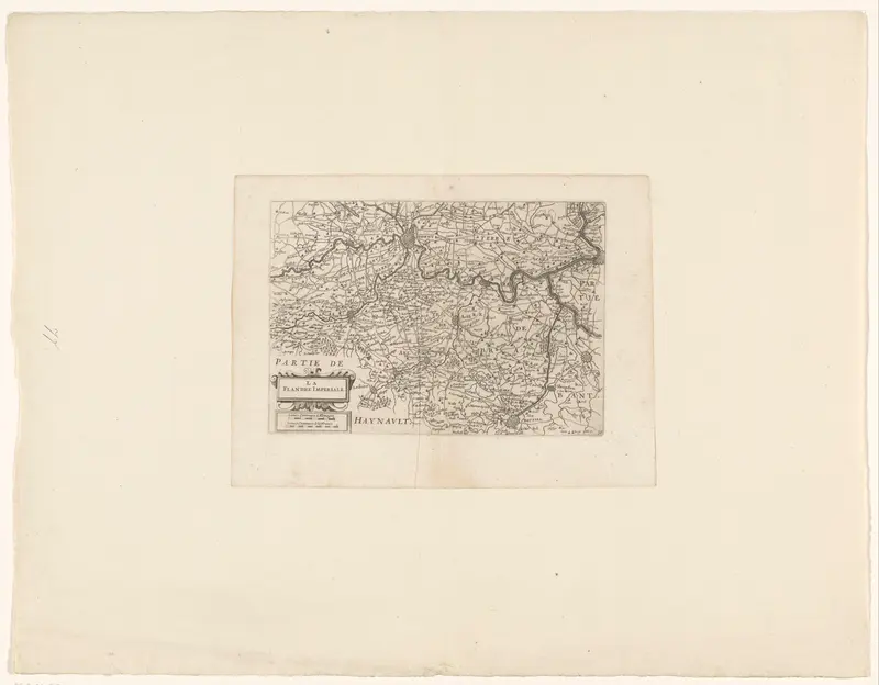Kaart van Vlaanderen (Zuidelijke Nederlanden) Wall Art by anonymous - High-Resolution Digital Print