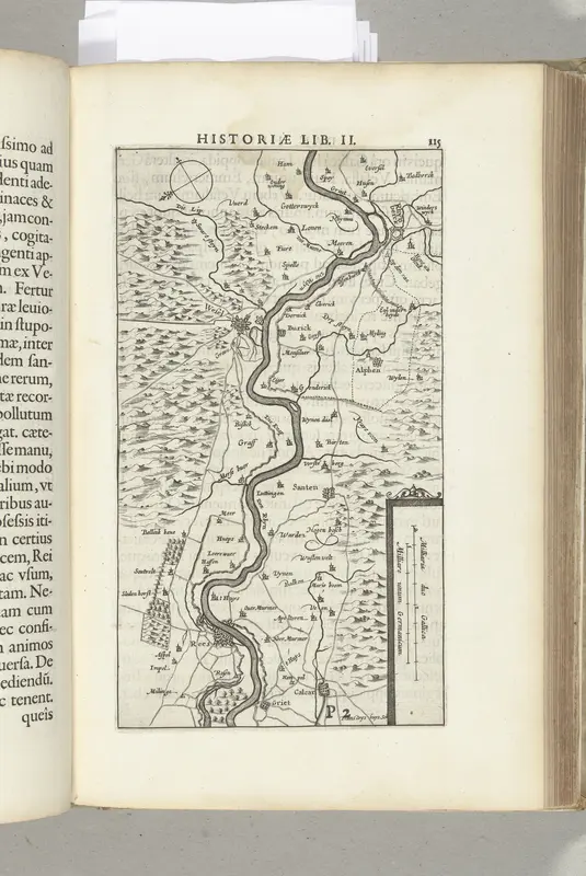 Kaart van Wesel en omgeving, 1629 Wall Art by Unknown - High-Resolution Digital Print