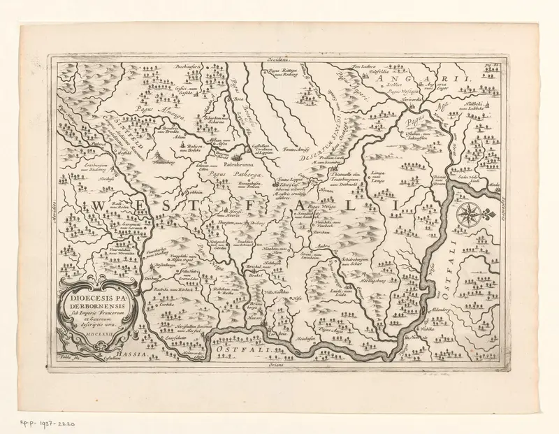 Kaart van Westfalen Wall Art by Unknown - High-Resolution Digital Print
