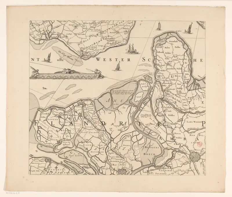 Kaart van Zeeland (achtste deel) Wall Art by Zacharias Roman - High-Resolution Digital Print