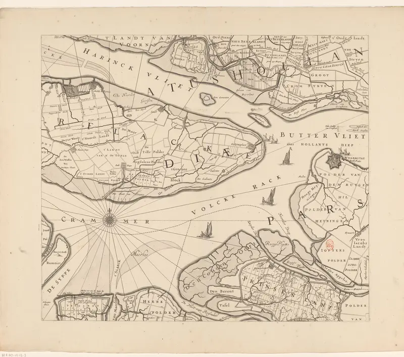 Kaart van Zeeland (derde deel) Wall Art by Zacharias Roman - High-Resolution Digital Print