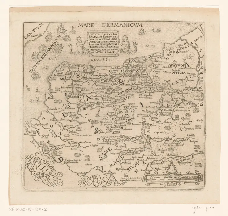 Kaart van Zeeland en Vlaanderen, 861 Wall Art by anonymous - High-Resolution Digital Print