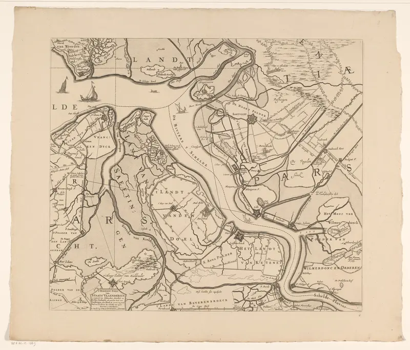 Kaart van Zeeland (negende deel) Wall Art by Zacharias Roman - High-Resolution Digital Print
