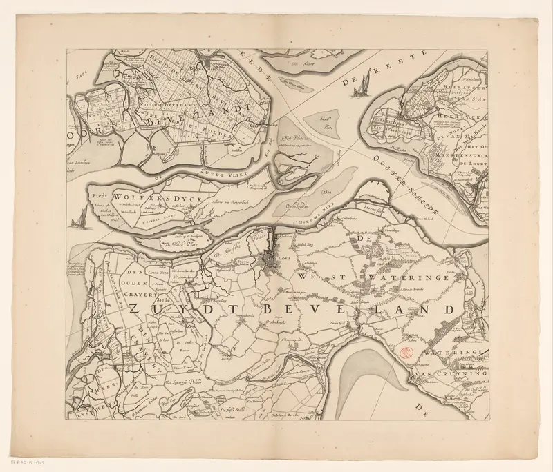 Kaart van Zeeland (vijfde deel) Wall Art by anonymous - High-Resolution Digital Print
