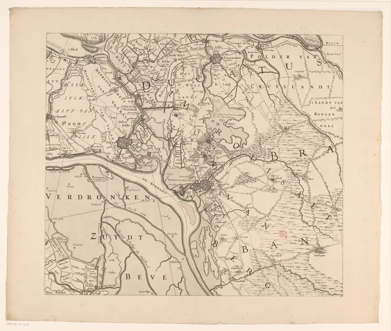 Kaart van Zeeland (zesde deel) Wall Art by Zacharias Roman - High-Resolution Digital Print