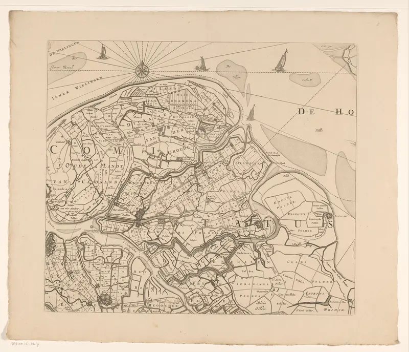Kaart van Zeeland (zevende deel) Wall Art by Zacharias Roman - High-Resolution Digital Print