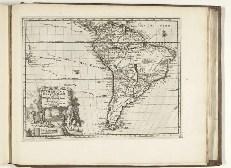 Kaart van Zuid-Amerika, 1726 Wall Art by anonymous - High-Resolution Digital Print