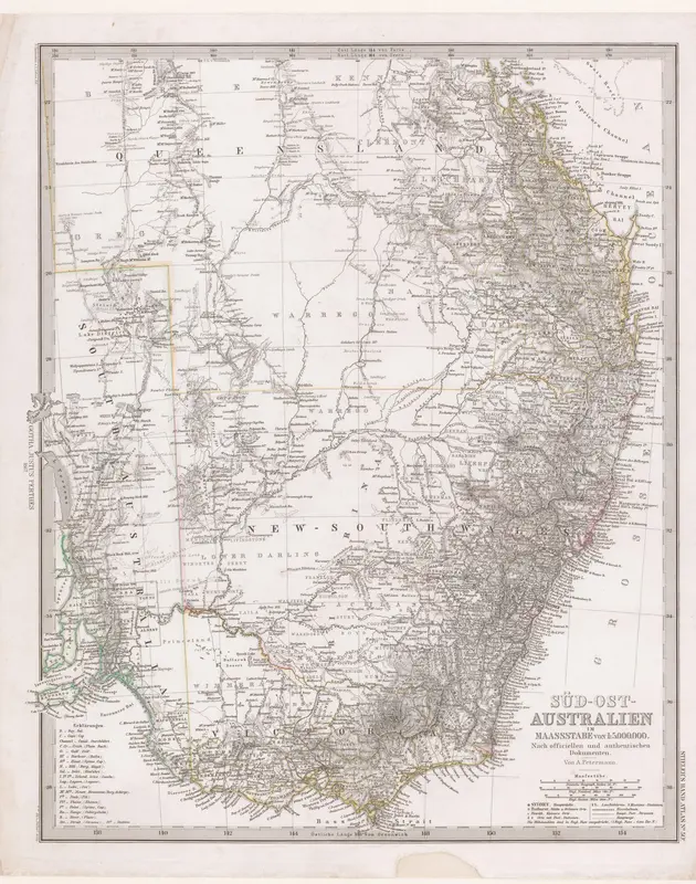 Kaart van Zuidoost-Australië Wall Art by Unknown - High-Resolution Digital Print