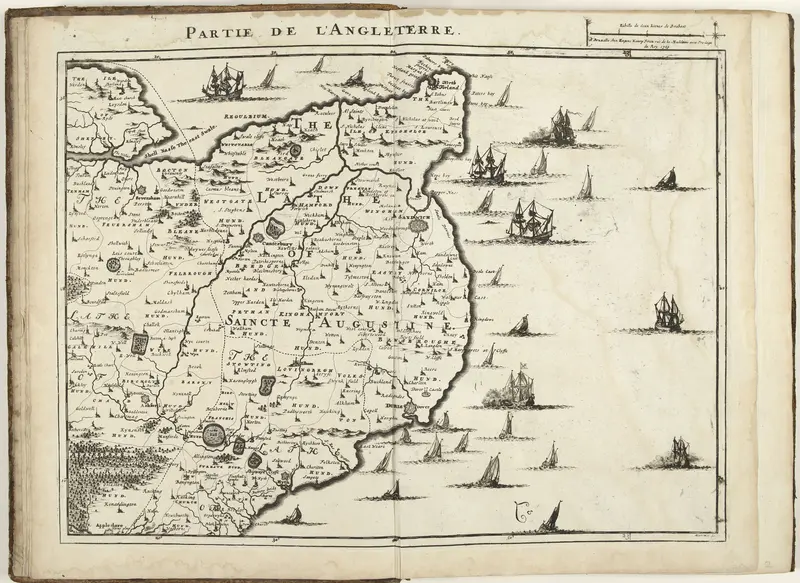 Kaart van Zuidwest-Engeland, 1709 Wall Art by Unknown - High-Resolution Digital Print