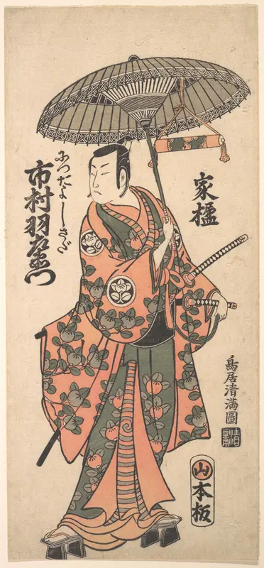 Kabuki Actor Ichimura Uzaemon IX Wall Art by Torii Kiyomitsu - High-Resolution Digital Print