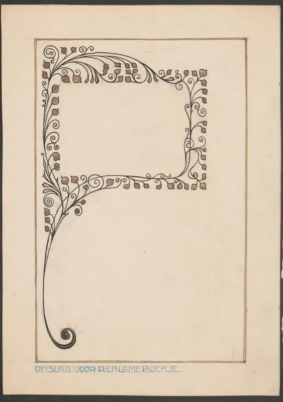 Kader met bladmotief Wall Art by Reinier Willem Petrus de Vries (1874-1953) - High-Resolution Digital Print