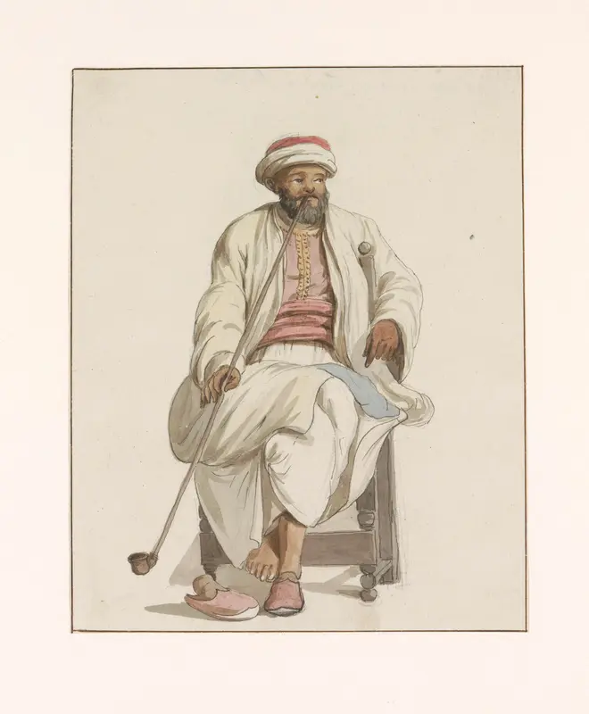 Kadi van de islamitische slaafgemaakten op Malta Wall Art by Louis Ducros - High-Resolution Digital Print