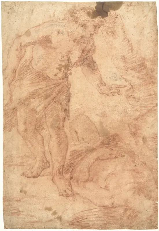 Kain bij het lijk van Abel Wall Art by Luca Giordano - High-Resolution Digital Print