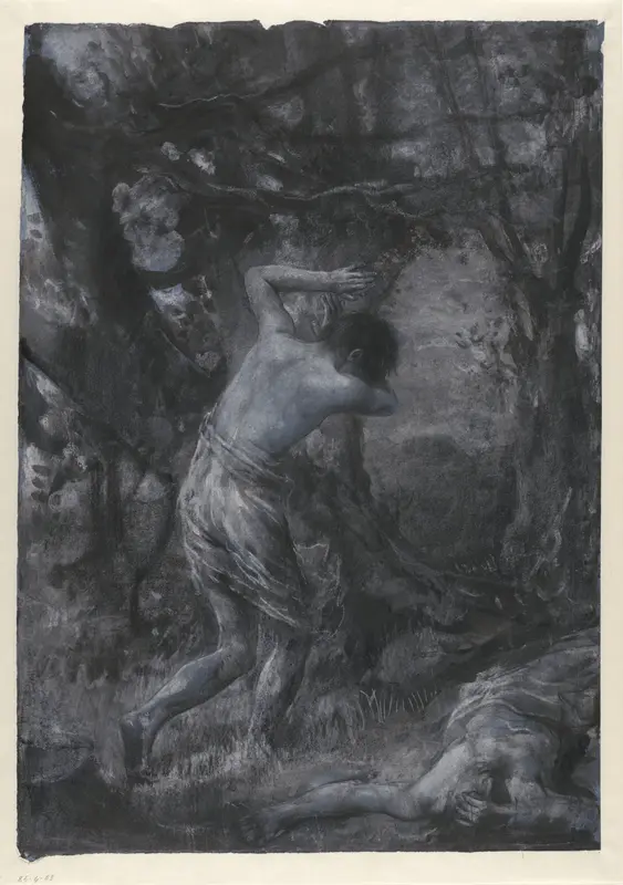 Kaïn en Abel Wall Art by John Macallan Swan - High-Resolution Digital Print
