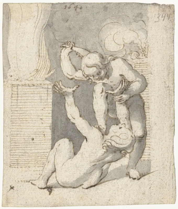 Kaïn verslaat Abel Wall Art by Gerard ter Borch (I) - High-Resolution Digital Print