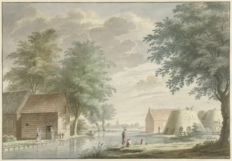 Kalkovens bij Hillegom Wall Art by Gerard van Rossum (1698/99-1772) - High-Resolution Digital Print
