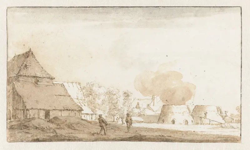 Kalkovens bij Leiderdorp Wall Art by Jan de Bisschop - High-Resolution Digital Print
