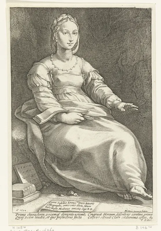 Kalliope Wall Art by Hendrick Goltzius - High-Resolution Digital Print