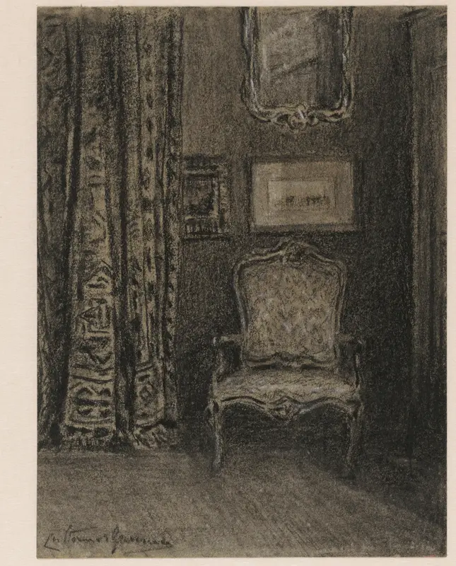 Kamerinterieur in de Rue du Trône 190 te Brussel Wall Art by Carel Nicolaas Storm van 's-Gravesande - High-Resolution Digital Print