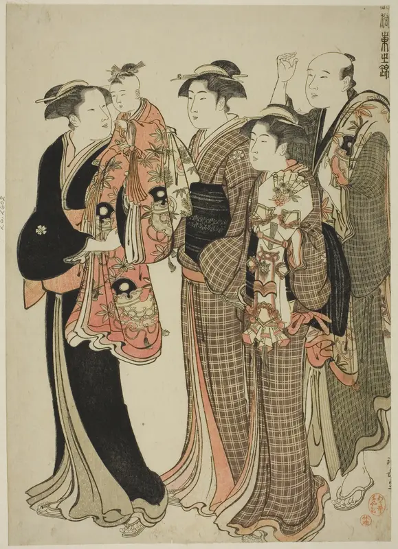 Kamioki, from the series "A Brocade of Eastern Manners (Fuzoku Azuma no nishiki)"
