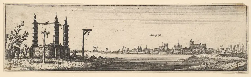 Kampen Wall Art by Wenceslaus Hollar - High-Resolution Digital Print
