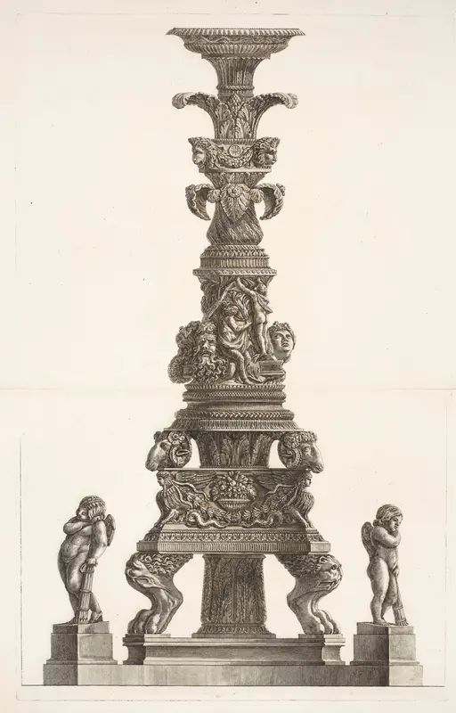 Kandelaber Wall Art by Giovanni Battista Piranesi - High-Resolution Digital Print