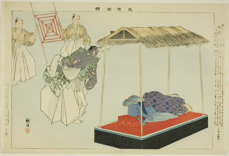 Kantan, from the series "Pictures of No Performances (Nogaku Zue)"