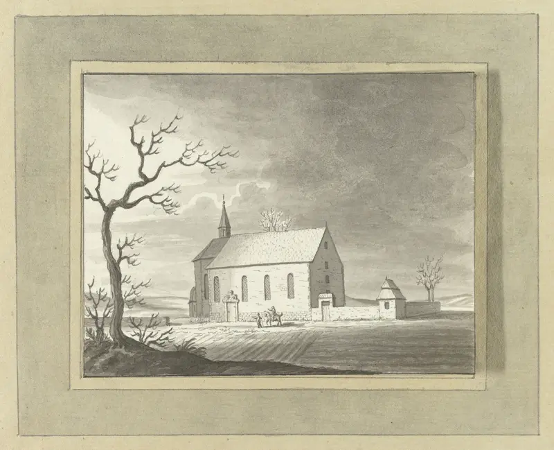 Kapel buiten Zillinge bij Würzburg Wall Art by Ernst Willem Jan Bagelaar - High-Resolution Digital Print