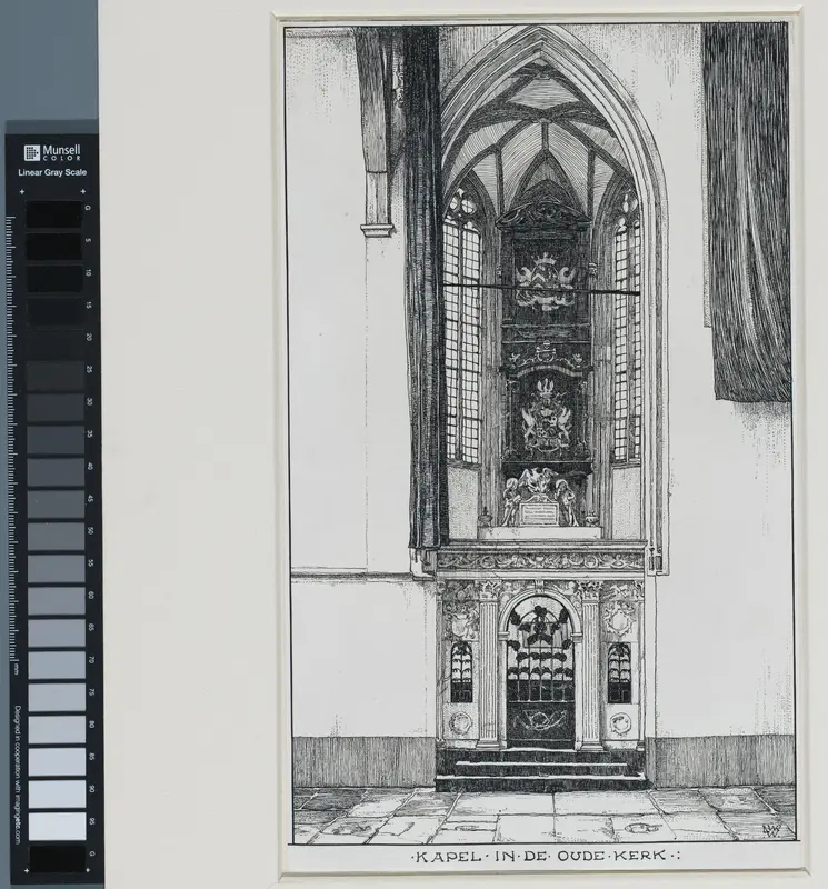 Kapel in het Interieur van de Oude Kerk te Amsterdam Wall Art by Willem Wenckebach - High-Resolution Digital Print