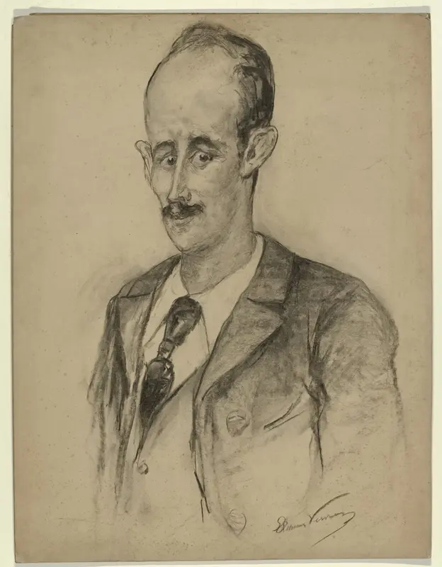 Karikatuurportret van Adriaan Johannes Petrus Boudewijnse Wall Art by Unknown - High-Resolution Digital Print