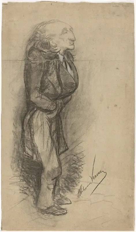 Karikatuurportret van de kunstschilder Willem Maris Wall Art by Unknown - High-Resolution Digital Print