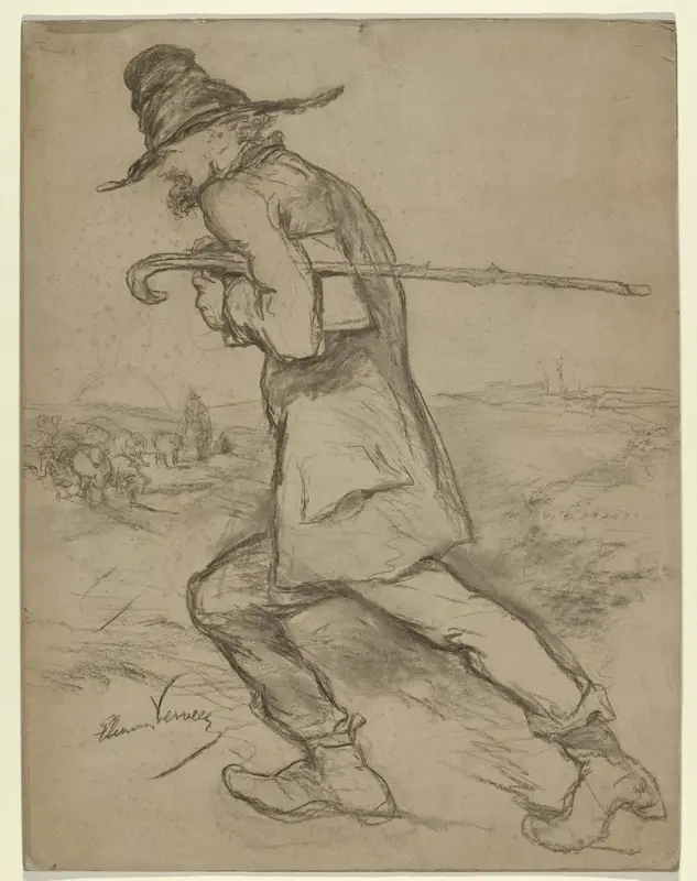 Karikatuurportret van Francois Pieter ter Meulen Wall Art by Unknown - High-Resolution Digital Print