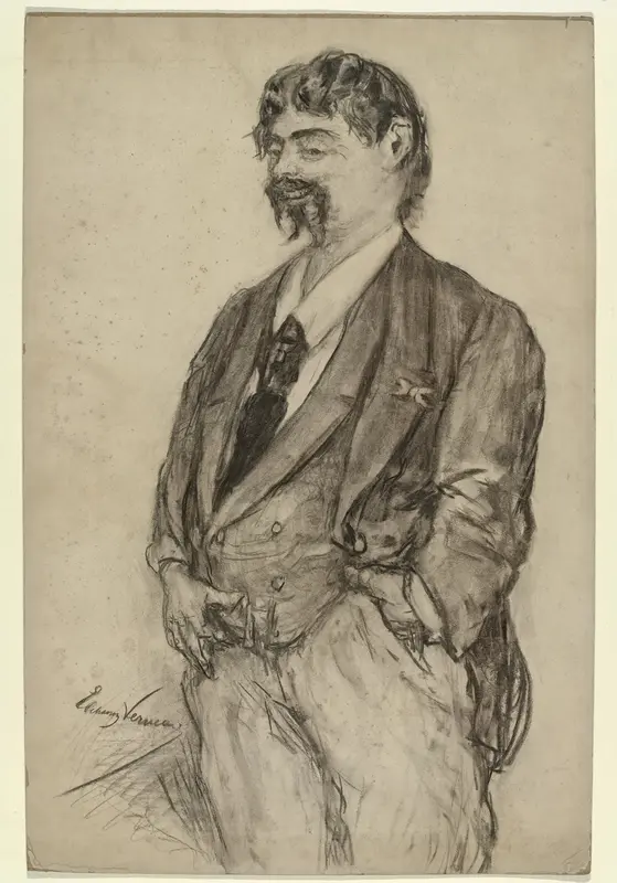 Karikatuurportret van Fredericus Jacobus van Rossum du Chattel Wall Art by Unknown - High-Resolution Digital Print
