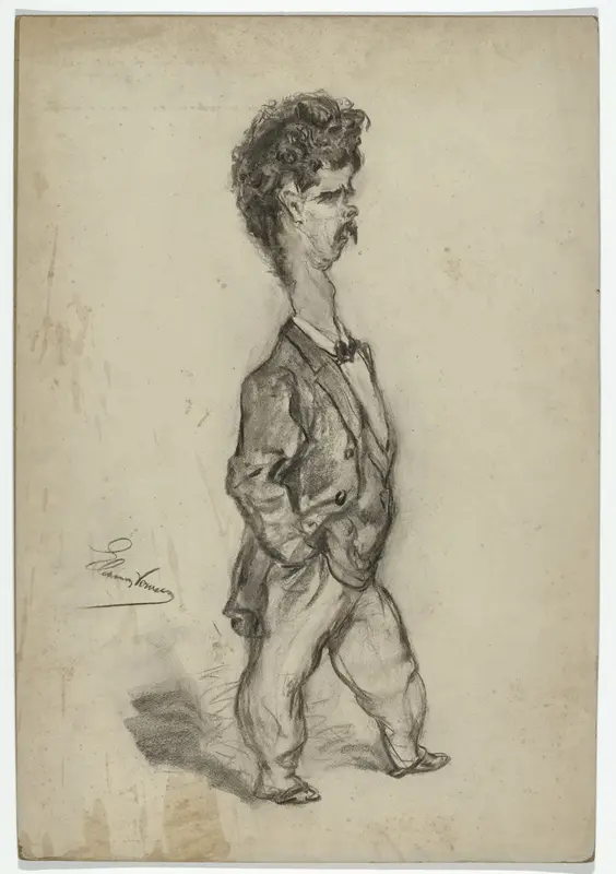 Karikatuurportret van Hendrik Otto van Thol Wall Art by Unknown - High-Resolution Digital Print