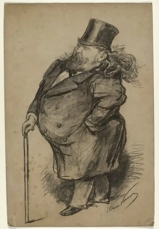 Karikatuurportret van Jacob Maris Wall Art by Unknown - High-Resolution Digital Print