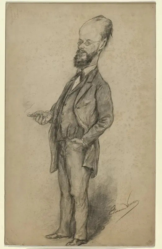 Karikatuurportret van Johannes Didericus Doorman Wall Art by Unknown - High-Resolution Digital Print