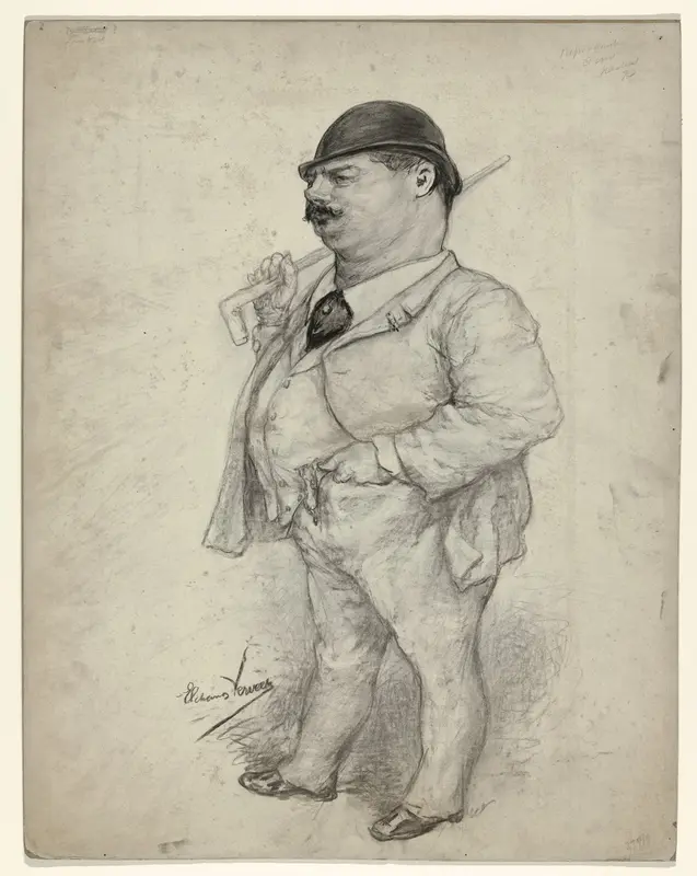 Karikatuurportret van Louis Apol Wall Art by Unknown - High-Resolution Digital Print