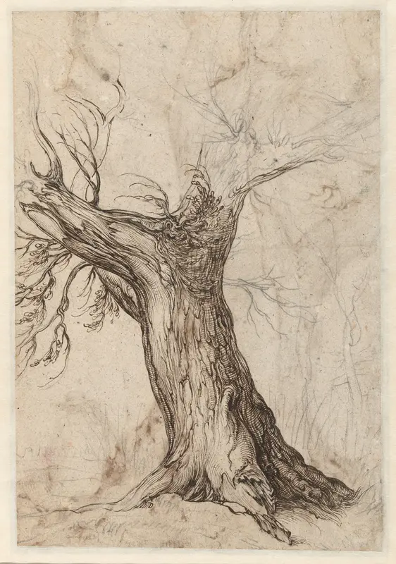 Kastanjeboom met enkele bomen eromheen Wall Art by Jacques de Gheyn (II) - High-Resolution Digital Print