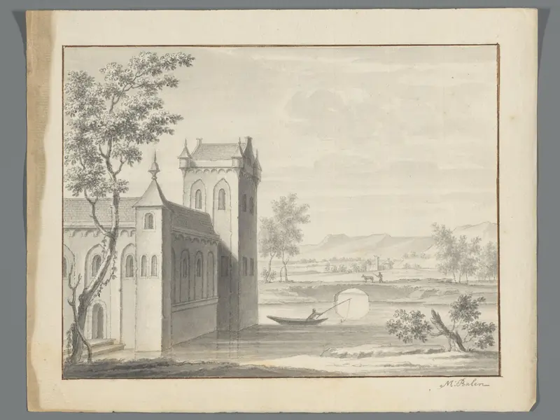 Kasteel aan het water Wall Art by Unknown - High-Resolution Digital Print