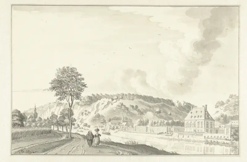 Kasteel Daff, langs de Maas, boven Namen Wall Art by Jan de Beijer - High-Resolution Digital Print