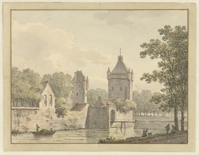 Kasteel De Pol te Vianen Wall Art by Johann Heinrich Müntz - High-Resolution Digital Print