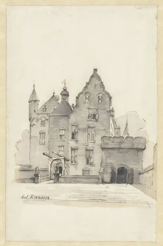 Kasteel Doorwerth Wall Art by Eduard Karsen - High-Resolution Digital Print