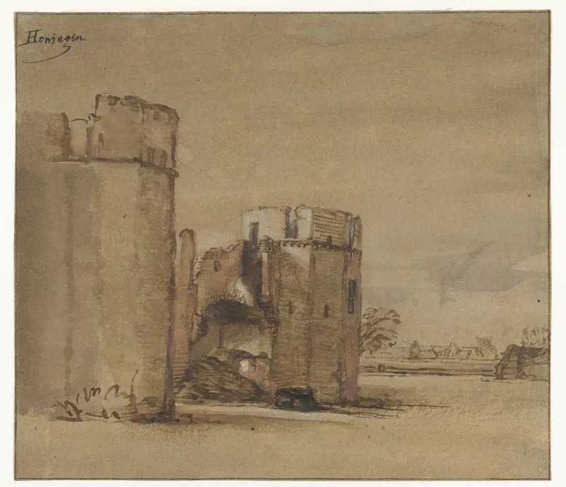 Kasteel Honingen bij Rotterdam Wall Art by Unknown - High-Resolution Digital Print