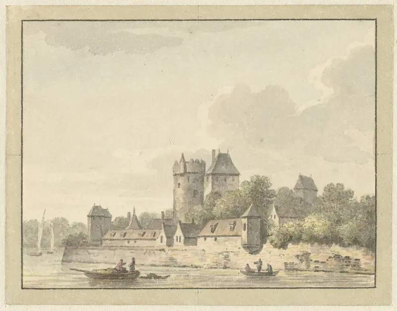 Kasteel Kuilenburg Wall Art by Johann Heinrich Müntz - High-Resolution Digital Print