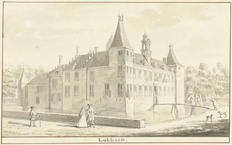 Kasteel Lockhorst of Oud-Teylingen bij Warmond Wall Art by Unknown - High-Resolution Digital Print